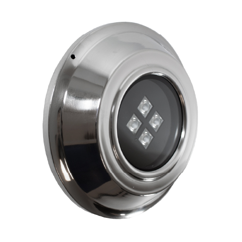 Luminaria de piscina de acero inoxidable 4 led 12W 30º blanco frío